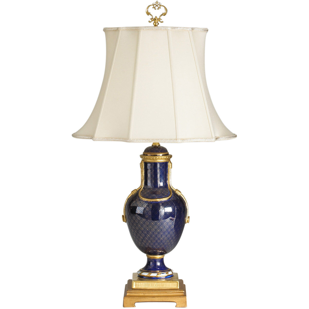 Chelsea House 27 inch 150.00 watt Cobalt/Gold Accent Lamp Portable Light