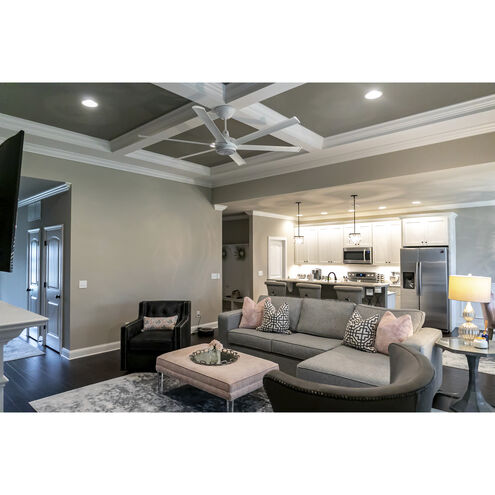 es6 60 inch White Indoor Ceiling Fan, with Chromatic Uplight
