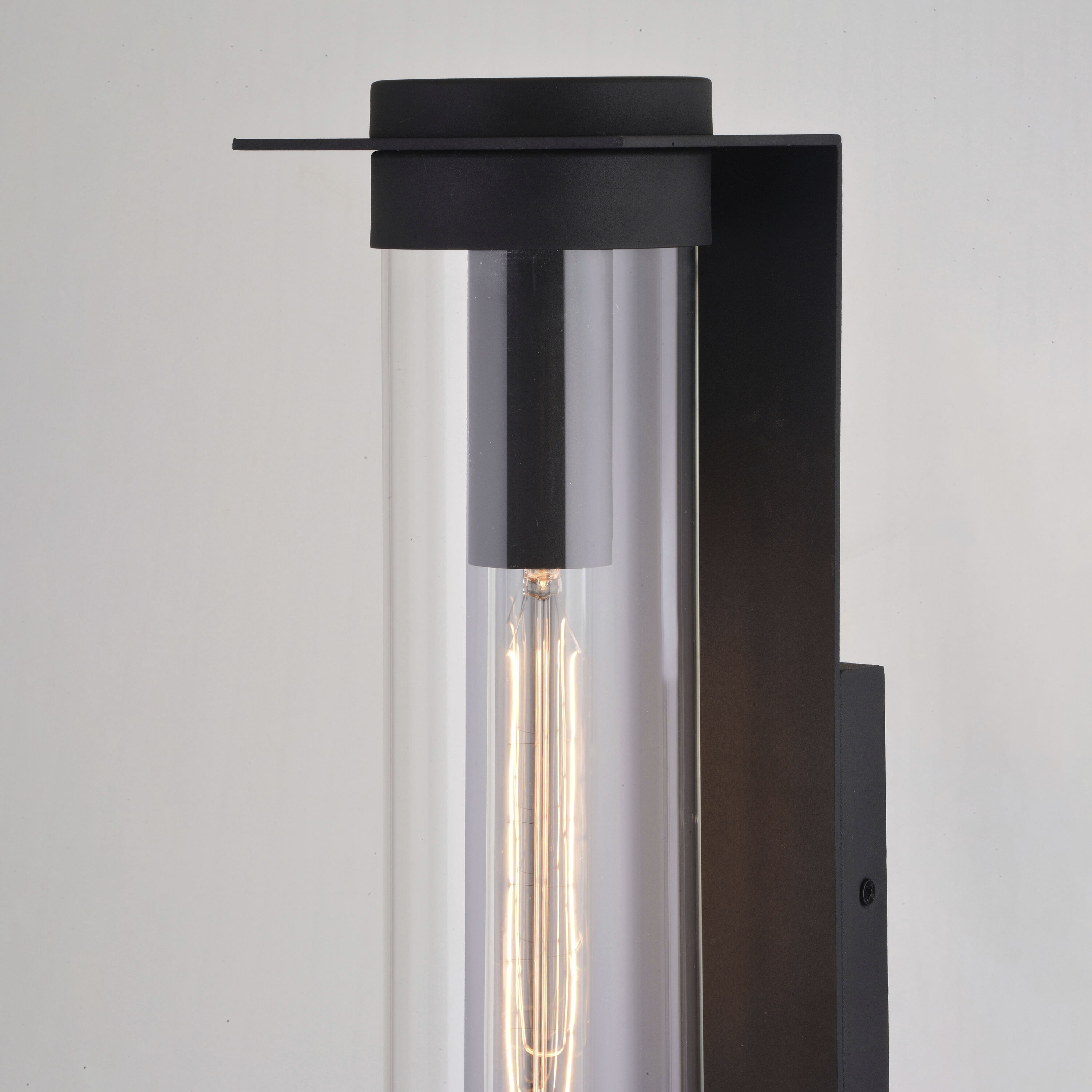 Brighton Park LED 18 inch Textured Black Outdoor Wall