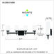 Wilburn LED 31 inch Matte Black Bath Light Wall Light