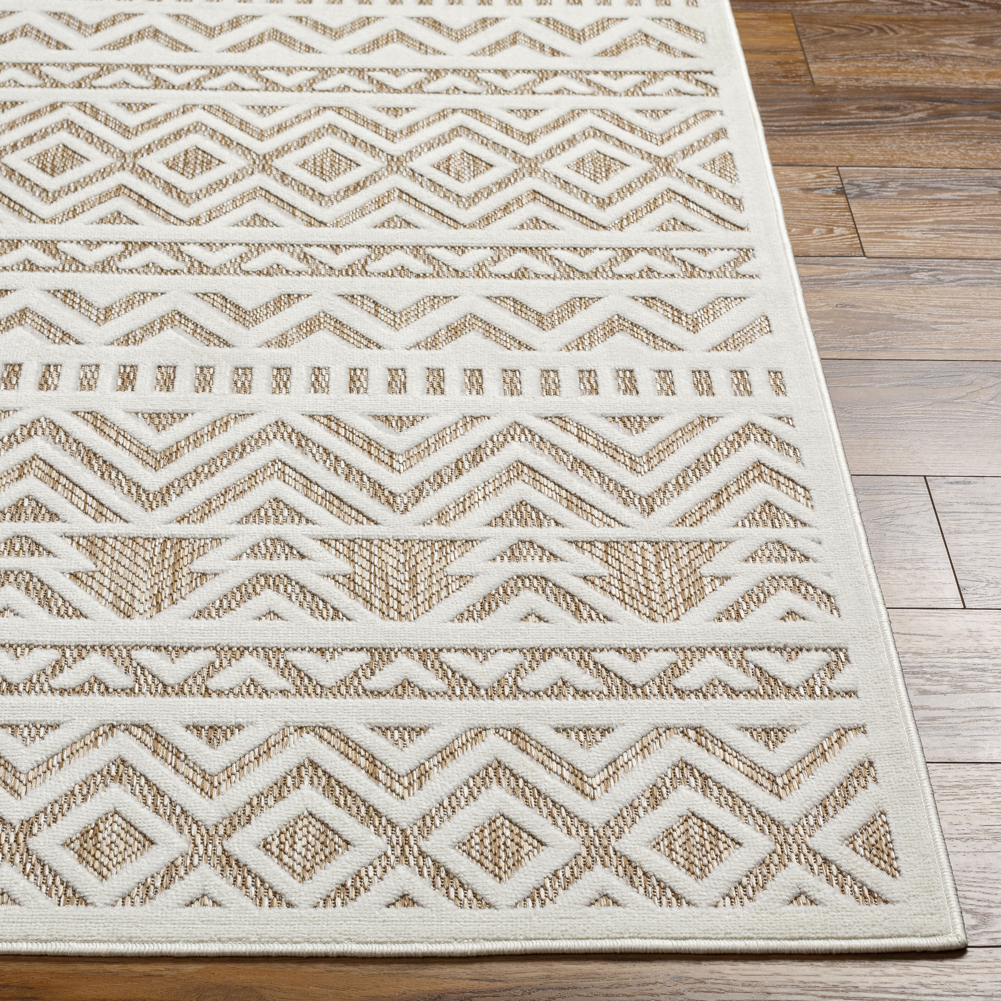 San Diego 84 X 63 inch Taupe Outdoor Rug, Rectangle
