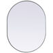 Asha 40 X 30 inch Silver Mirror in 30 x 40