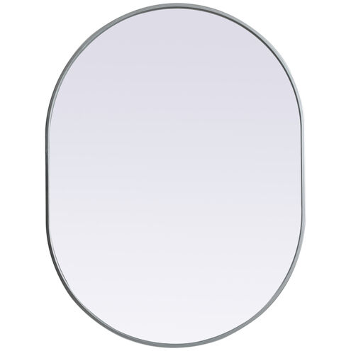 Asha 40 X 30 inch Silver Mirror in 30 x 40