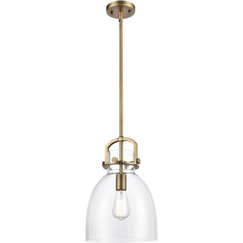 Restoration Newton LED 10 inch Brushed Brass Mini Pendant Ceiling Light, Restoration