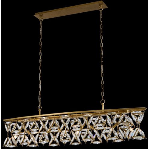 Triangulo 8 Light 60 inch True Brass Island Light Ceiling Light