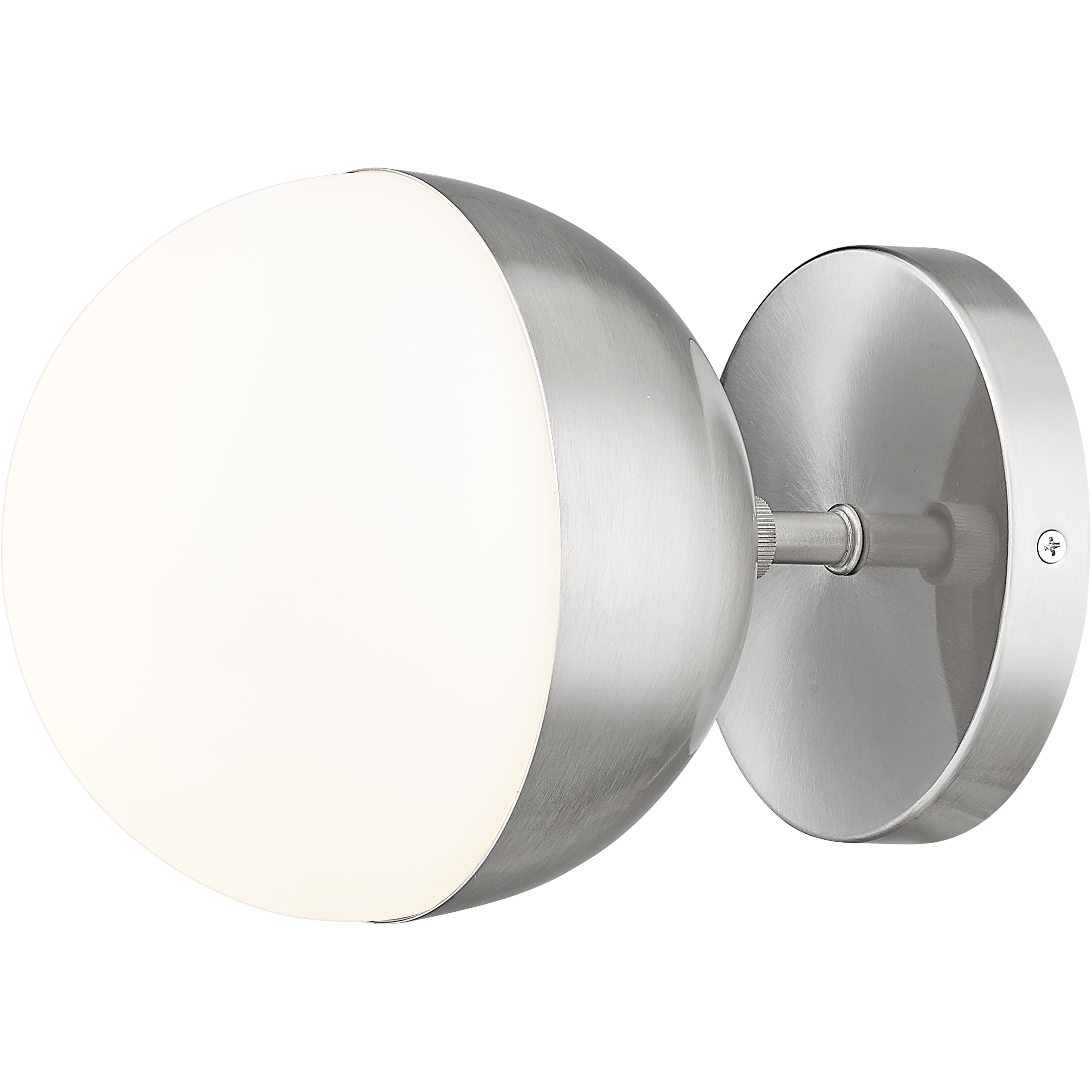 Realm Sphere Wall Sconce Wall Light in Brushed Nickel