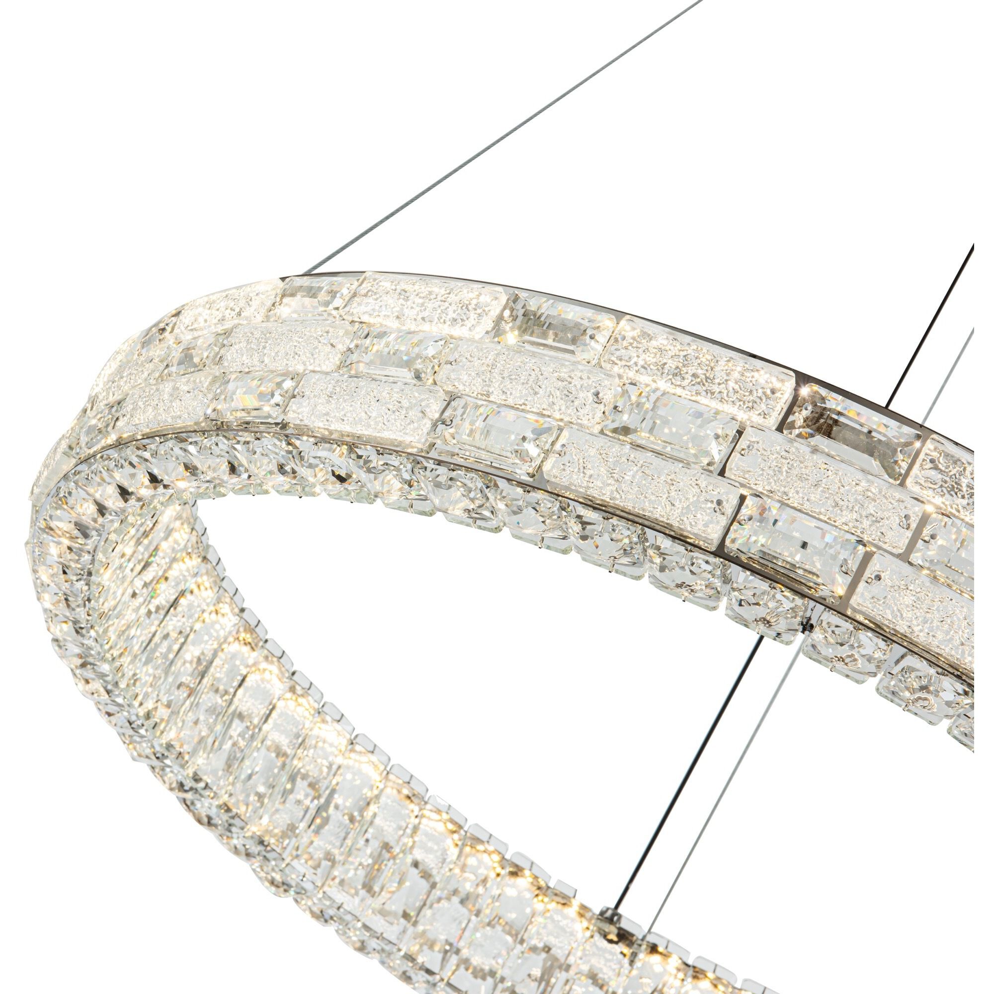 Elegance LED 29.92 inch Polished Nickel Chandelier Ceiling Light