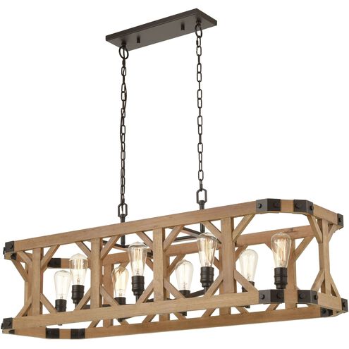 Structure Linear Chandelier Ceiling Light
