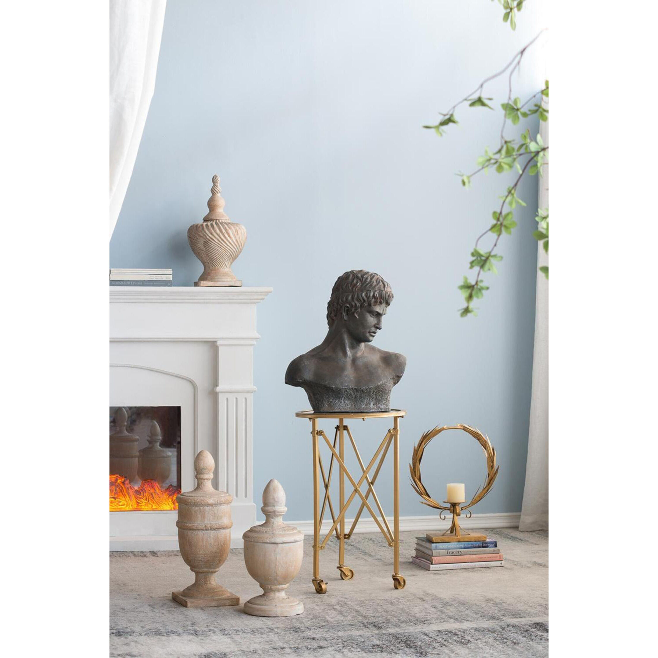 Atticus Beige and Brown Statue