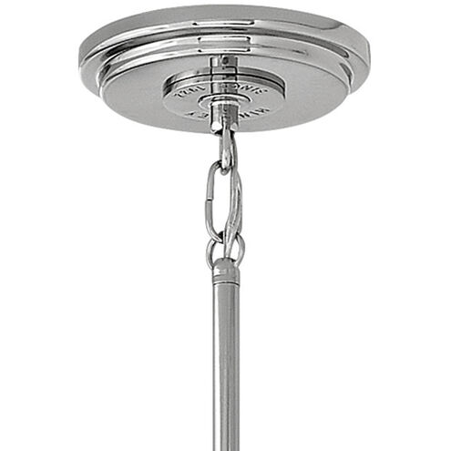 Fletcher LED 14 inch Aged Zinc with Polished Nickel Indoor Pendant Ceiling Light in Aged Zinc/Polished Nickel