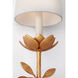Julie Neill Clementine LED 9 inch Antique Gold Leaf Tail Sconce Wall Light