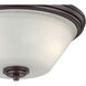 Pittman 2 Light 14 inch Sienna Bronze Flush Mount Ceiling Light