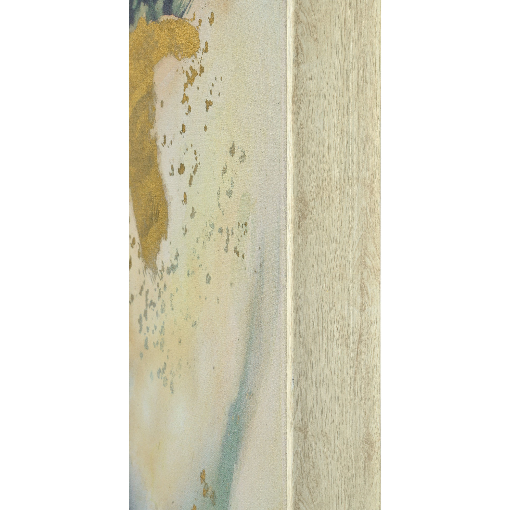 Capella Texture and Gold Leaf and Spot Gloss Canvas Art