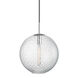 Rousseau 1 Light 14.25 inch Polished Chrome Pendant Ceiling Light in Clear Glass