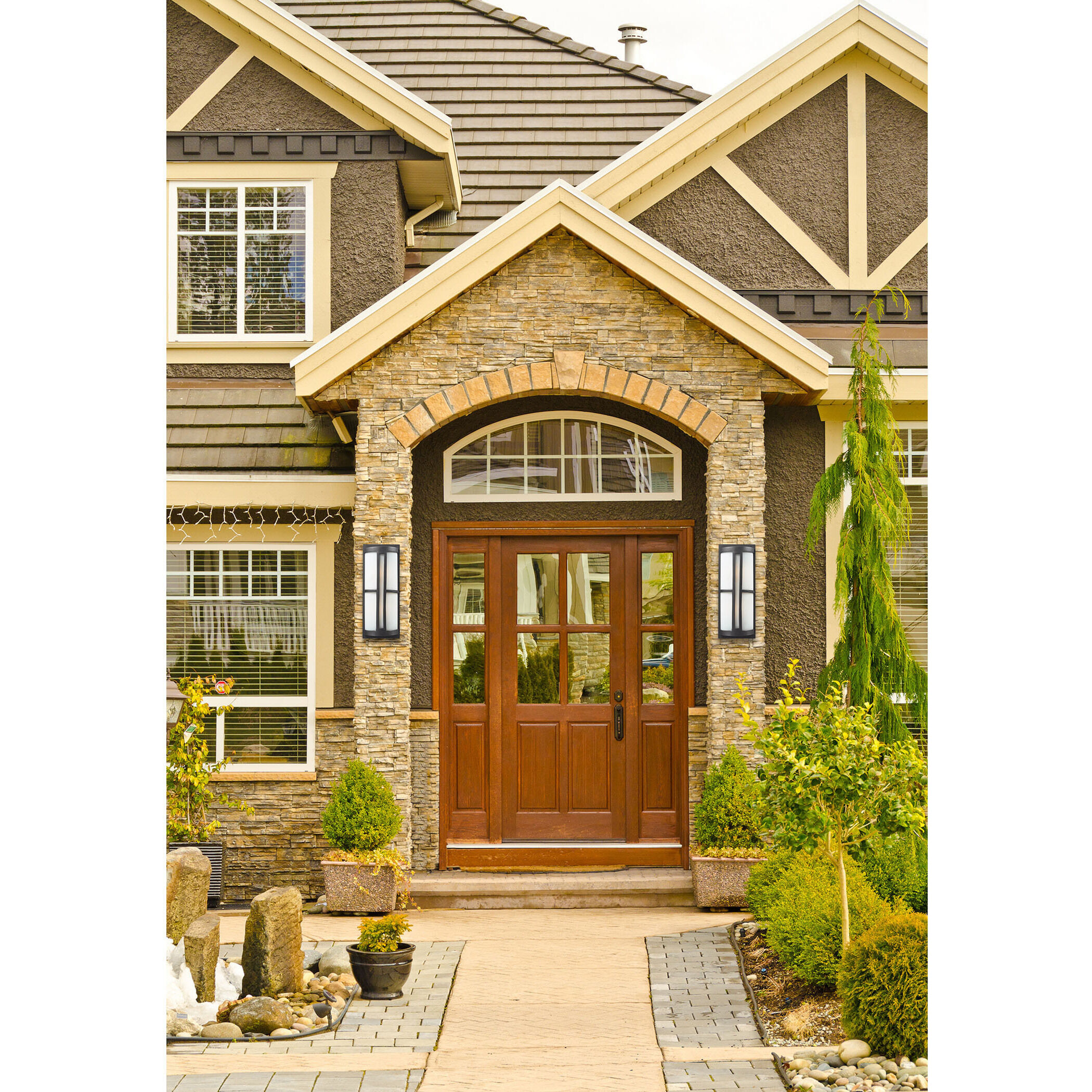 Trevot 1 Light 17 inch Graphite Outdoor Sconce