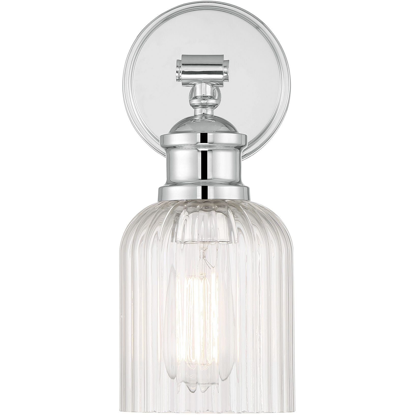 Vintage 1 Light 5 inch Chrome Wall Sconce Wall Light