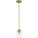 Joliet 1 Light 5.5 inch Olde Brass Pendant Ceiling Light