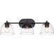 Roxie Vanity Wall Light in Matte Black