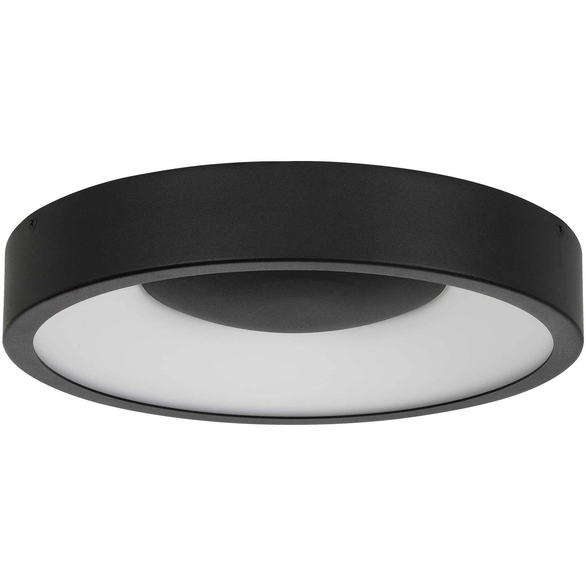 Stellar LED 11 inch Sand Black Outdoor Flush Mount