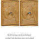Santos 28 X 34 inch Sea Sand/Natural/White/Brushed Brass/Polished Nickel Vanity with Undermount Sink