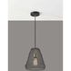Sheridan 1 Light 10 inch Black with Antique Brass Accents Pendant Ceiling Light