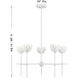 Bohemian LED 26 inch Bisque White Chandelier Ceiling Light