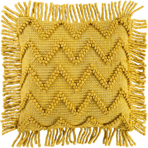 Hylia 20 X 20 inch Mustard Pillow Kit, Square