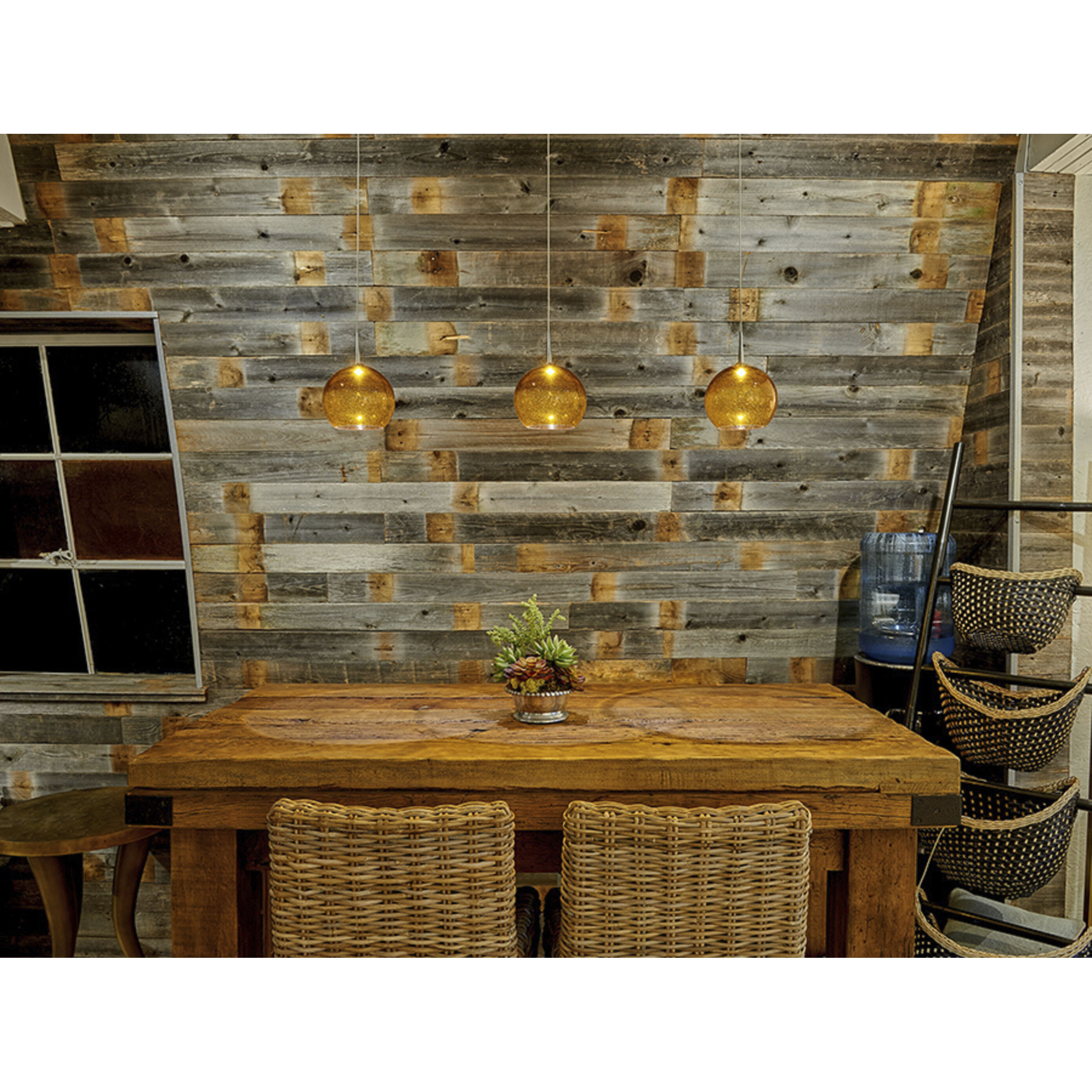 Bobo LED 6 inch Matte Chrome Small Pendant Ceiling Light in Amber Glass