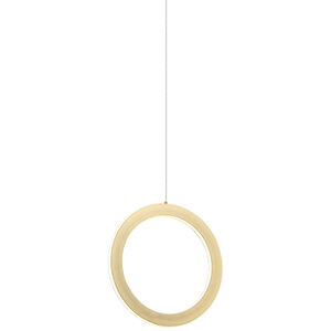 Victoria LED 0.88 inch Brushed Gold Pendant Ceiling Light