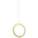 Victoria LED 0.88 inch Brushed Gold Pendant Ceiling Light