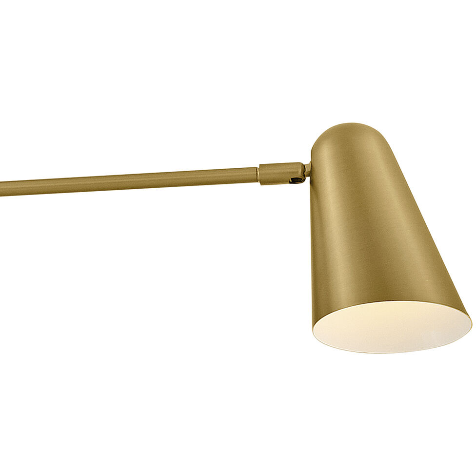 Birdie LED 30 inch Lacquered Brass Chandelier Ceiling Light