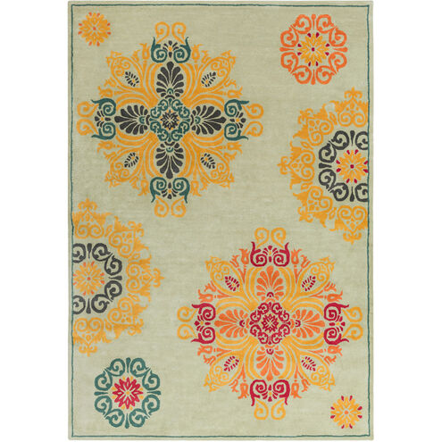 Athena 144 X 108 inch Seafoam, Teal, Garnet Rug