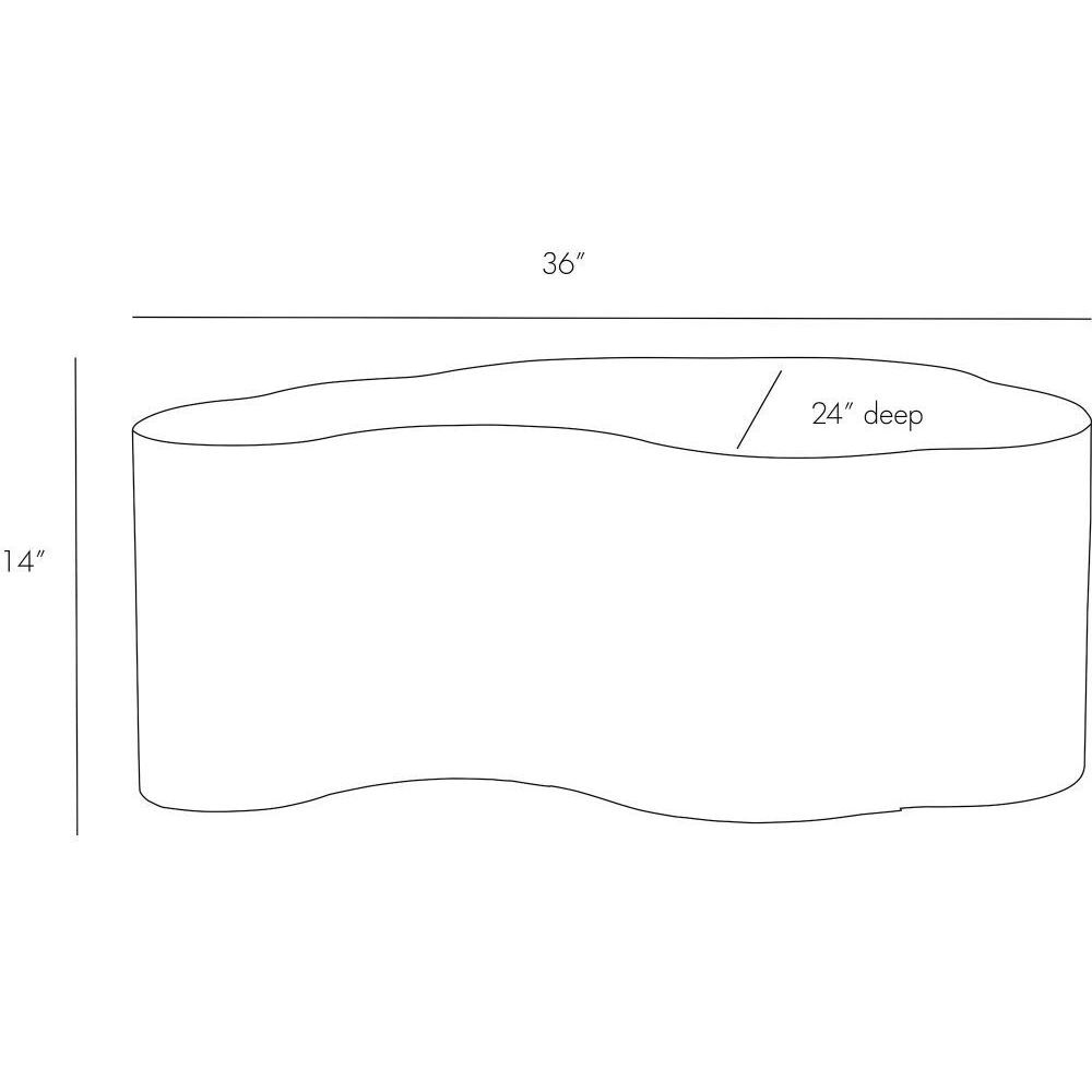 Meadow 36 X 14 inch Bronze Coffee Table