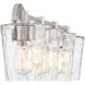 Ballas 4 Light 31.5 inch Satin Nickel Bathroom Vanity Light Wall Light