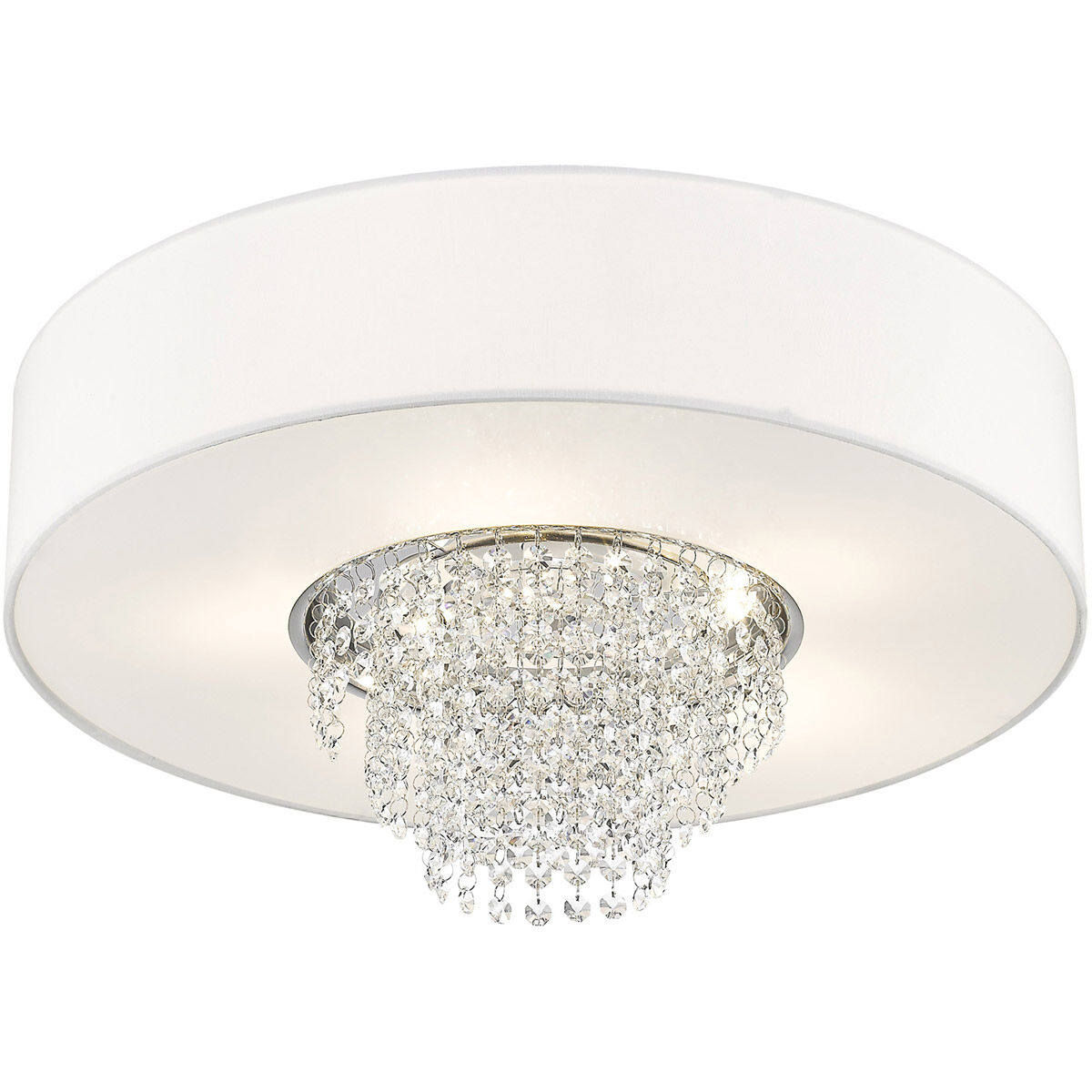 Carlisle 5 Light 22 inch Brushed Nickel Semi-Flush Mount Ceiling Light