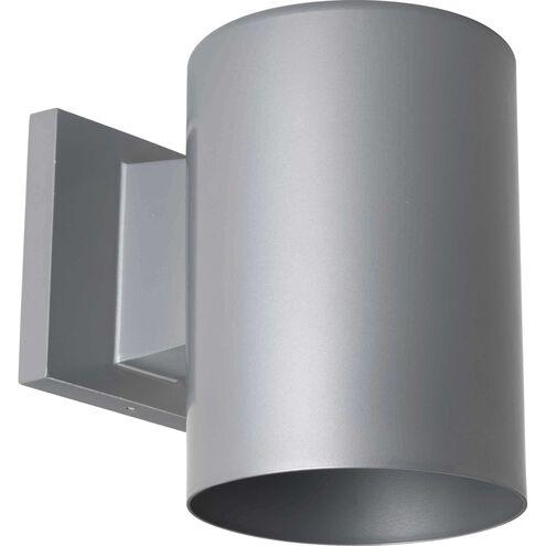 Cylinder 1 Light 7 inch Metallic Gray Outdoor Wall Cylinder in Metallic Grey, Standard