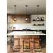 Alora Mood Soji 1 Light 7.88 inch Matte Black Pendant Ceiling Light in Smoke Glass