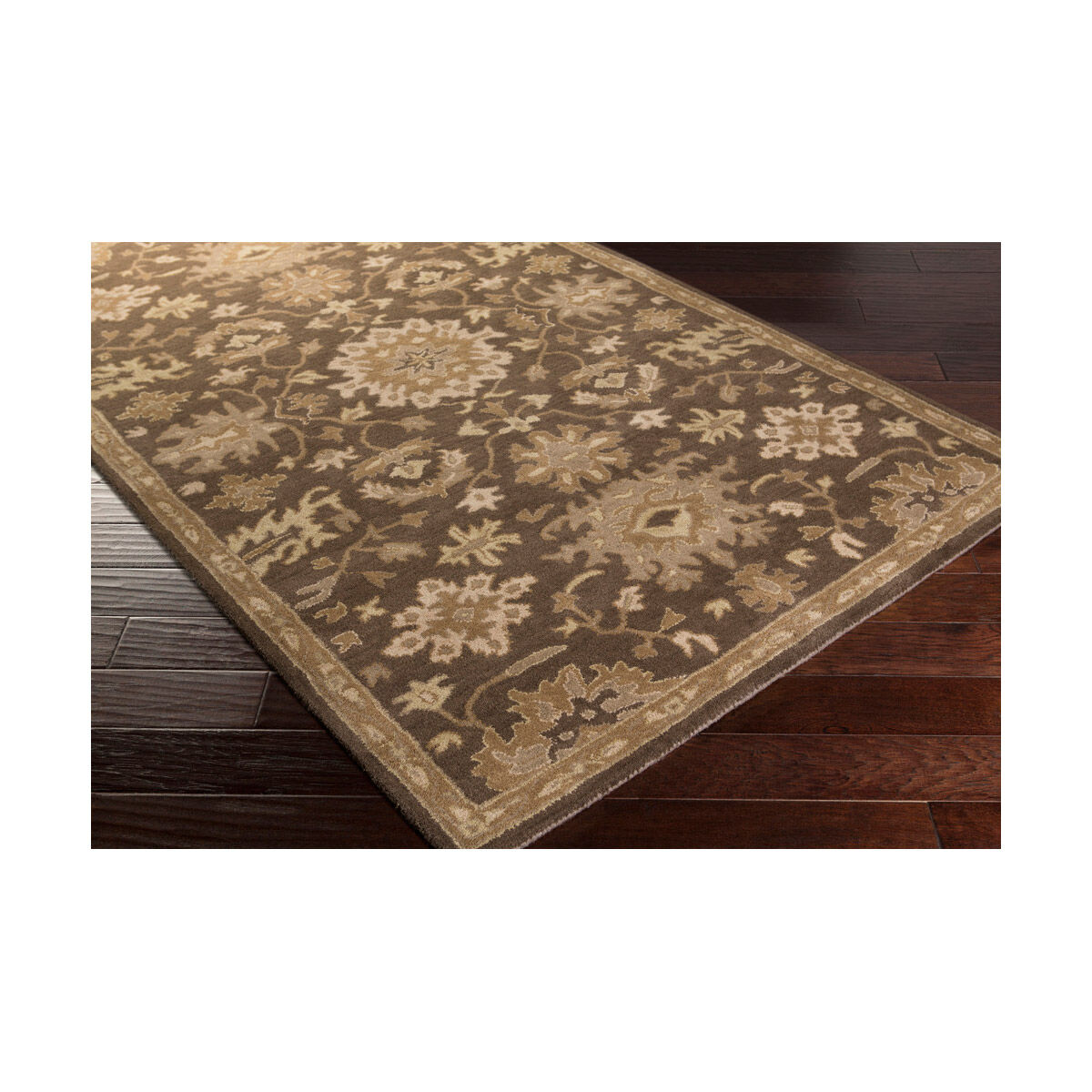 Caesar 48 X 48 inch Brown and Brown Area Rug, Wool
