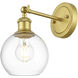 Kai 1 Light 6 inch Brass Bath Sconce Wall Light