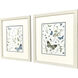 Botanical Page Blue and Green Framed Art, Propac