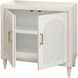 Cane Arch Whitewash and Woven Chest