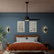 Malden 52 inch Matte Black Ceiling Fan