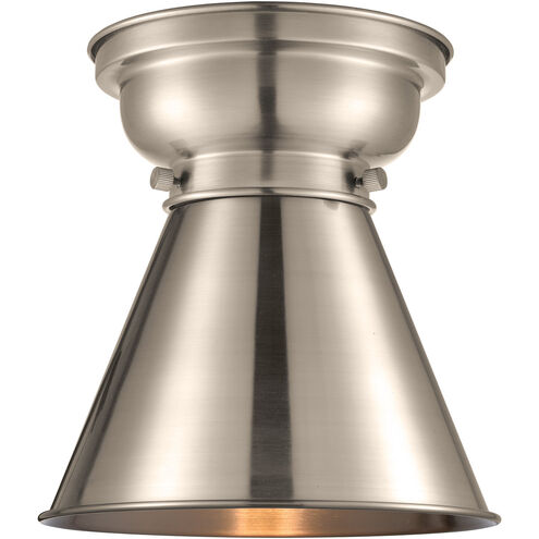 Aditi Appalachian LED 8 inch Brushed Satin Nickel Flush Mount Ceiling Light, Aditi
