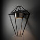 Stellar 1 Light 23.5 inch Coastal Black/Coastal Dark Smoke Outdoor Sconce, Large