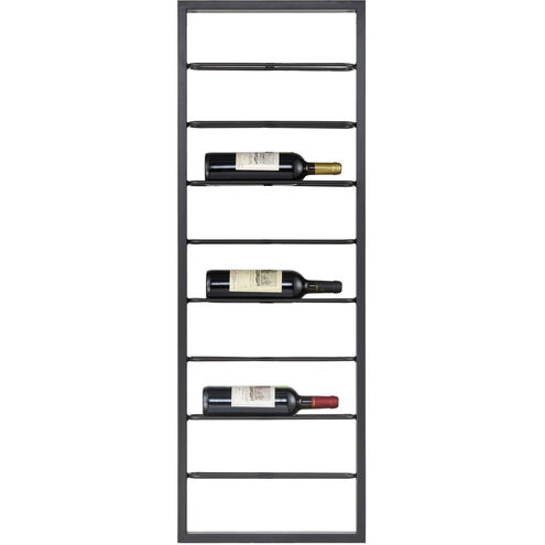 El Sauz Black Wine Rack, Horizontal