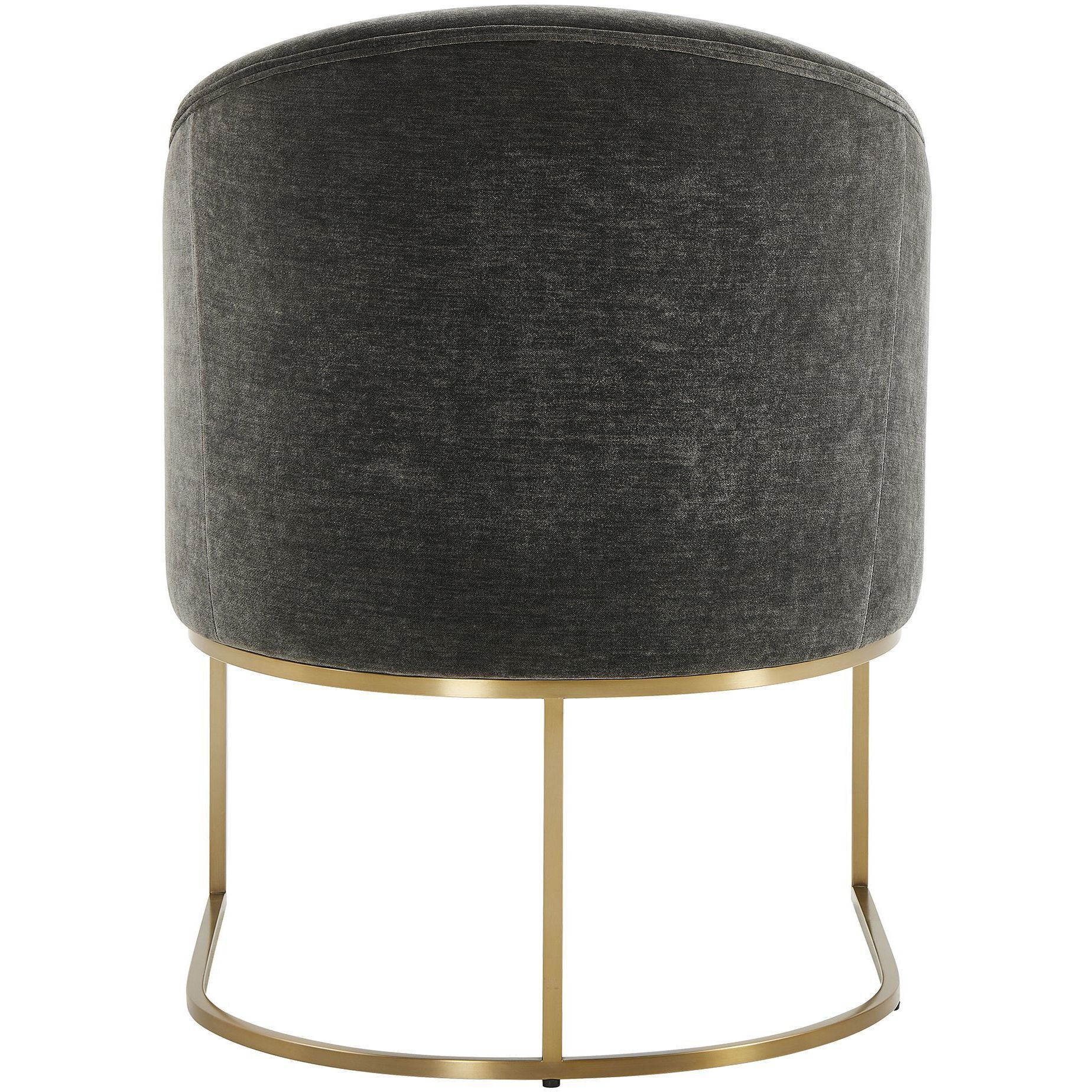 Hanni Brass and Charcoal Dining Chair