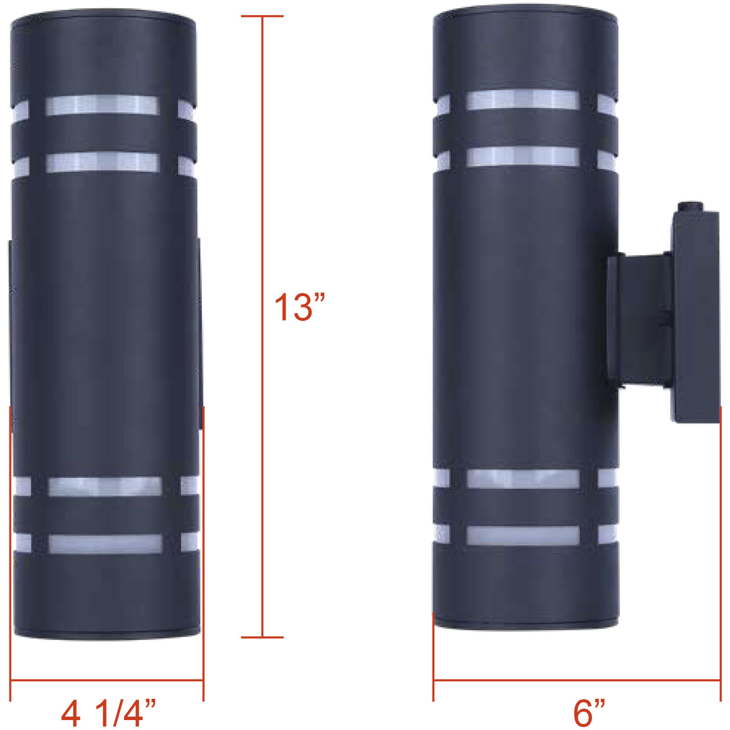 Braxton 1 Light 4.25 inch Black Outdoor Lantern