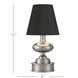 Galavant 12 inch 2.8 watt Brushed Nickel Cordless Table Lamp Portable Light