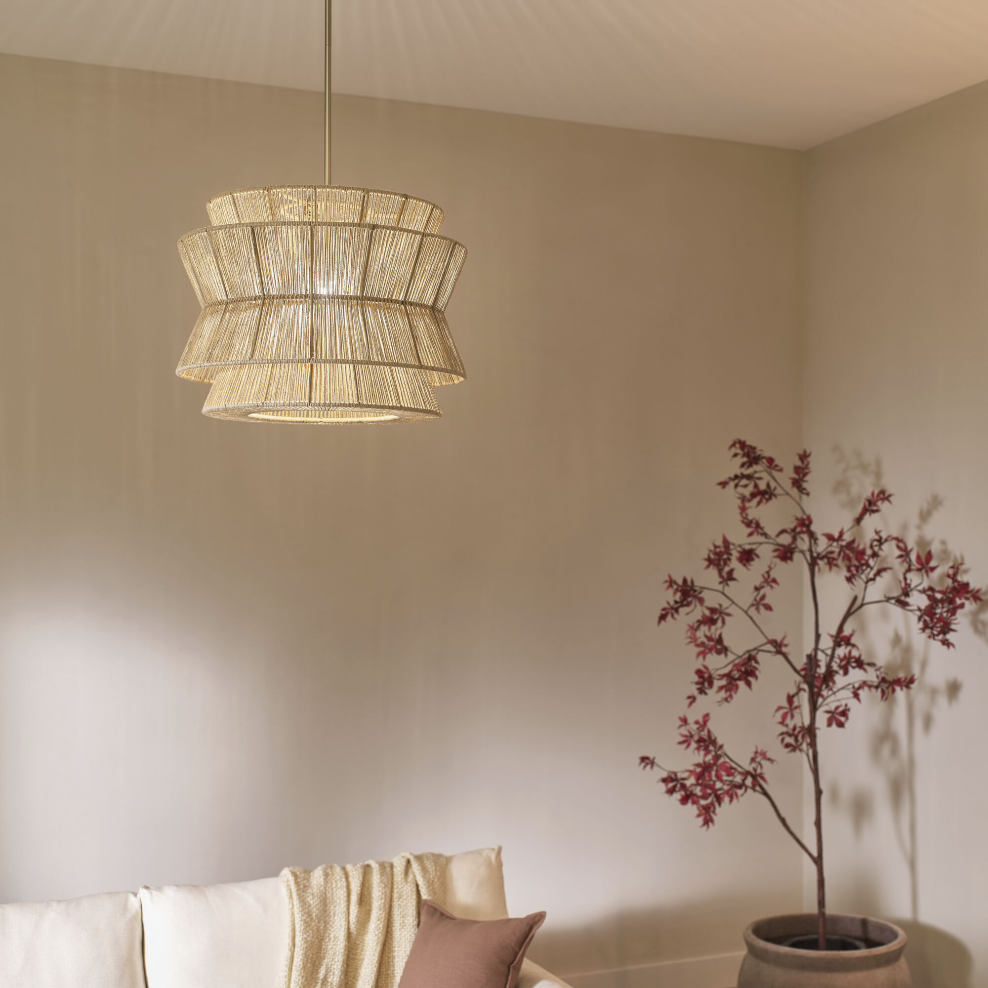 Ophira 1 Light Champagne Bronze Pendant Ceiling Light