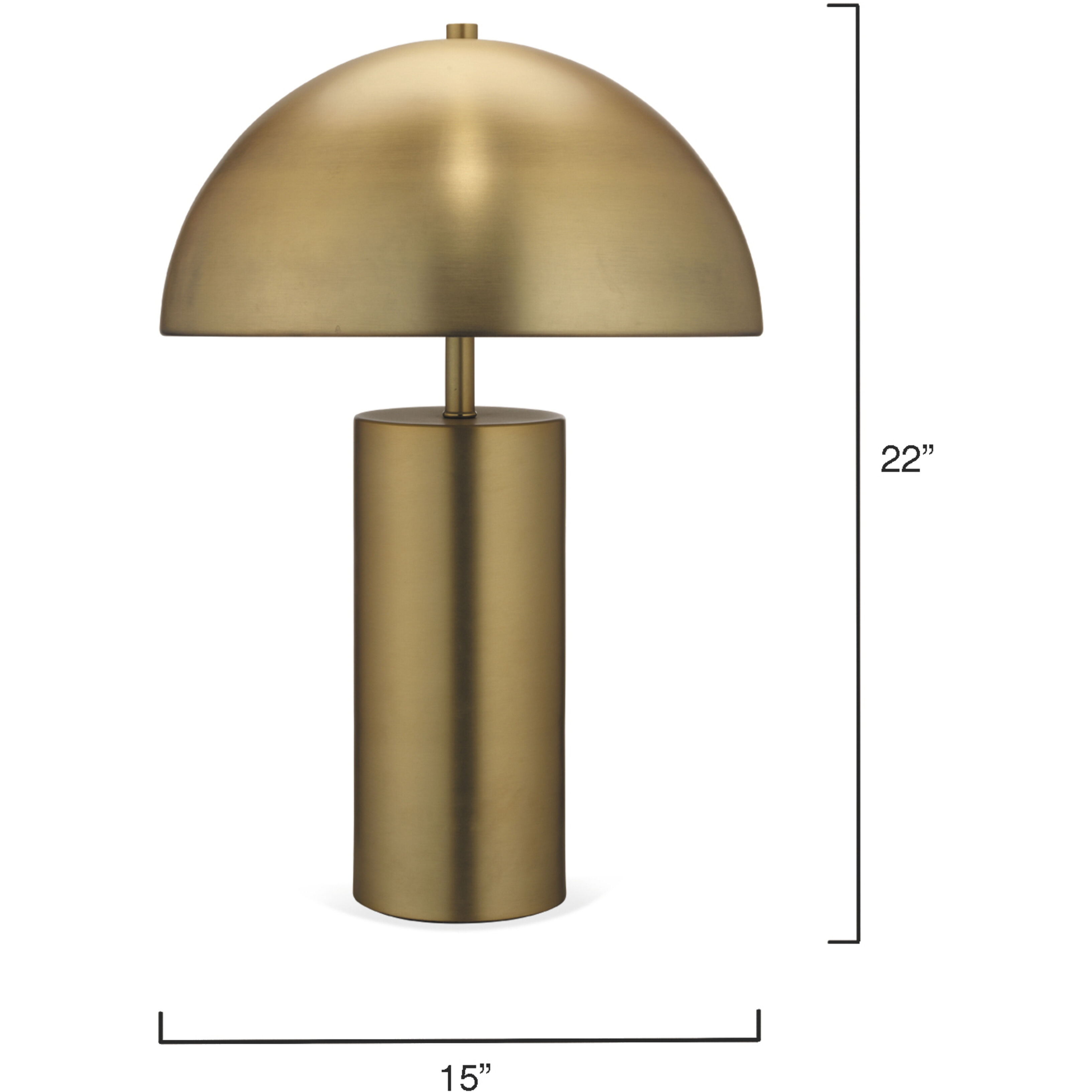 Felix 22 inch 40 watt Antique Brass Table Lamp Portable Light